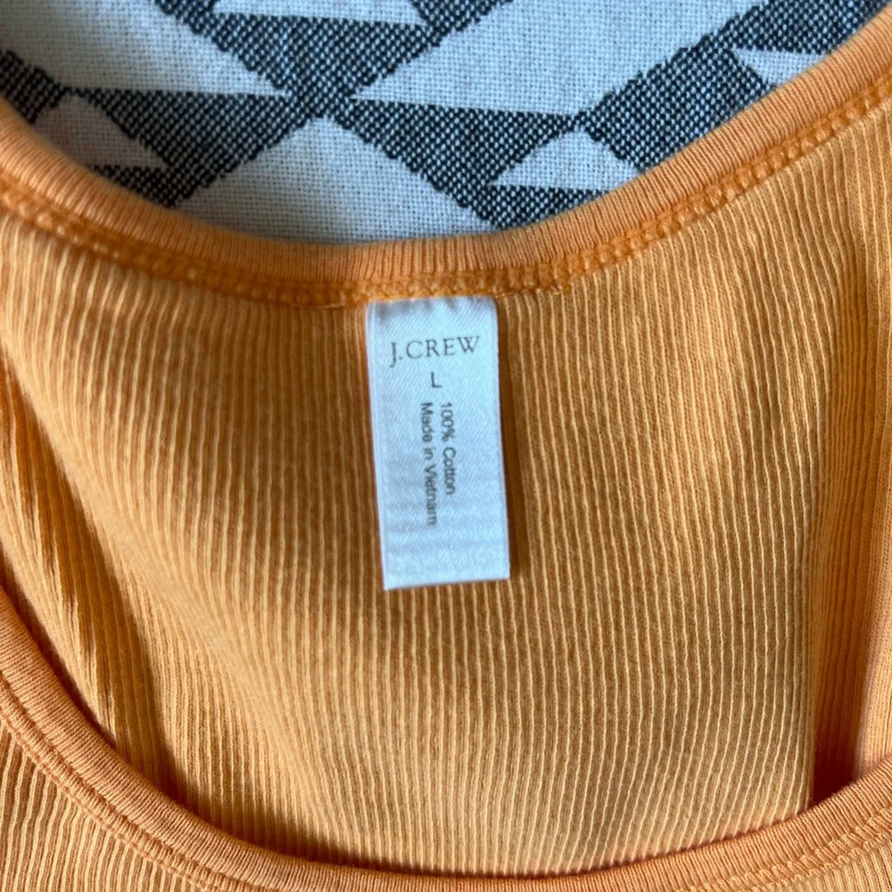 J.Crew Large Cotton Tank Tangerine 🍊 - Picture 3 of 3